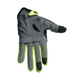 HAVEN Cycling long-finger gloves - DEMO LONG - black/green