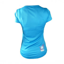 HAVEN Cycling short sleeve jersey - AMAZON LADY MTB - red/blue