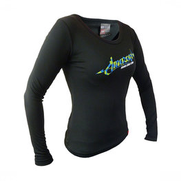 HAVEN Cycling summer long sleeve jersey - AMAZON LADY LONG MTB - black/green