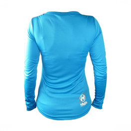 HAVEN Cycling summer long sleeve jersey - AMAZON LADY LONG MTB - white/blue