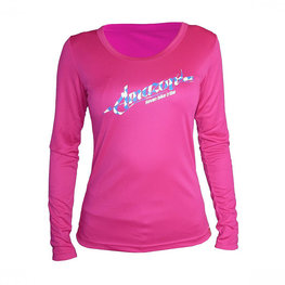 HAVEN Cycling summer long sleeve jersey - AMAZON LADY LONG MTB - pink