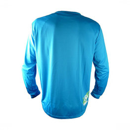 HAVEN Cycling summer long sleeve jersey - NAVAHO LONG MTB - blue/green