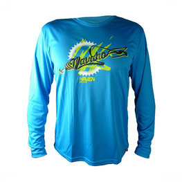 HAVEN Cycling summer long sleeve jersey - NAVAHO LONG MTB - blue/green