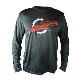 HAVEN Cycling summer long sleeve jersey - NAVAHO LONG MTB - black/red