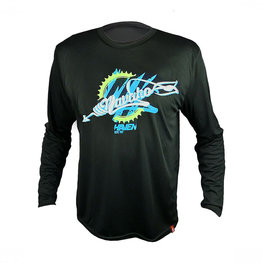 HAVEN Cycling summer long sleeve jersey - NAVAHO LONG MTB - white/black