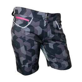 HAVEN Cycling shorts without bib - PEARL NEO LADY - black/pink