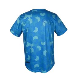 HAVEN Cycling short sleeve jersey - CUBES NEO MTB - blue