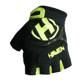 HAVEN Cycling fingerless gloves - DEMO  - black/green