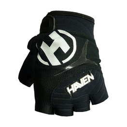 HAVEN Cycling fingerless gloves - DEMO KIDS - black