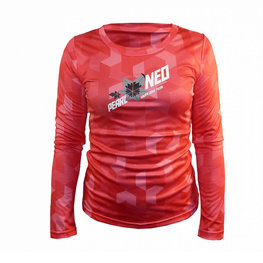 HAVEN Cycling summer long sleeve jersey - PEARL NEO LONG LADY - pink