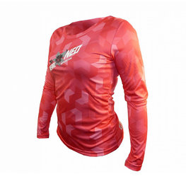 HAVEN Cycling summer long sleeve jersey - PEARL NEO LONG LADY - pink