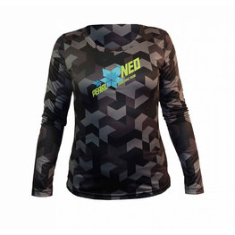 HAVEN Cycling summer long sleeve jersey - PEARL NEO LONG LADY - black