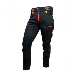 HAVEN Cycling long trousers withot bib - SINGLETRAIL LONG - red/black