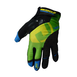 HAVEN Cycling long-finger gloves - SINGLETRAIL LONG - black/green