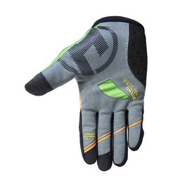 HAVEN Cycling long-finger gloves - SINGLETRAIL LONG - black/green