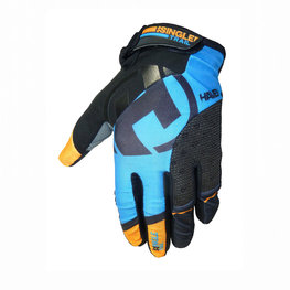 HAVEN Cycling long-finger gloves - SINGLETRAIL LONG - black/blue