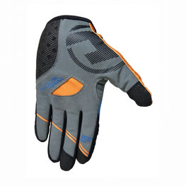 HAVEN Cycling long-finger gloves - SINGLETRAIL LONG - black/orange