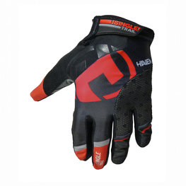 HAVEN Cycling long-finger gloves - SINGLETRAIL LONG - red/black