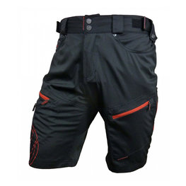 HAVEN Cycling shorts without bib - NAVAHO SLIMFIT - black/red