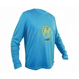 HAVEN Cycling summer long sleeve jersey - NAVAHO LONG II - blue