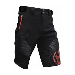 HAVEN Cycling shorts without bib - RAINBRAIN - black/red