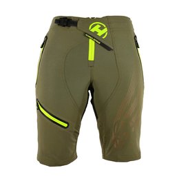 HAVEN Cycling shorts without bib - ENERGY LADY - green/yellow