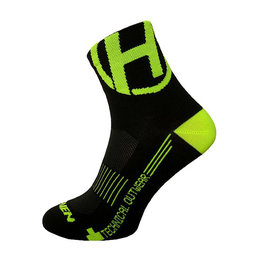 HAVEN Cyclingclassic socks - LITE SILVER NEO - yellow/black