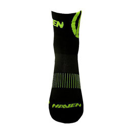 HAVEN Cyclingclassic socks - LITE SILVER NEO - yellow/black