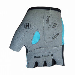 HAVEN Cycling fingerless gloves - DEMO KIDS - blue/orange