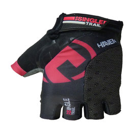 HAVEN Cycling fingerless gloves - SINGLETRAIL - black/pink