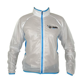 HAVEN Cycling rain jacket - RAINSHIELD - white/blue