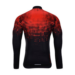 HOLOKOLO Cycling winter long sleeve jersey - INFRARED WINTER  - red/black