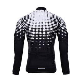 HOLOKOLO Cycling winter long sleeve jersey - POLAR WINTER  - white/black