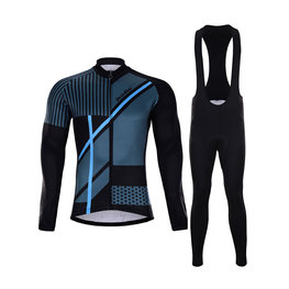 HOLOKOLO Cycling winter set - TRACE BLUE WINTER - blue/black