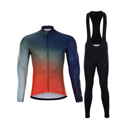 HOLOKOLO Cycling winter set - AFTERGLOW WINTER  - multicolour/red