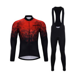 HOLOKOLO Cycling winter set - INFRARED WINTER  - black/red