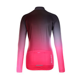 HOLOKOLO Cycling winter long sleeve jersey - DAZZLE LADY WINTER - pink/black