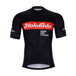HOLOKOLO Cycling short sleeve jersey - OBSIDIAN - red/black