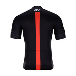 HOLOKOLO Cycling short sleeve jersey - OBSIDIAN - red/black