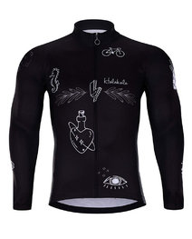 HOLOKOLO Cycling winter set - BLACK OUT WINTER - white/black