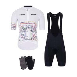HOLOKOLO Cycling mega sets - MAAPPI II. ELITE - white/multicolour/black