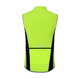 HOLOKOLO Cycling gilet - WIND/RAIN - yellow