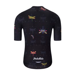 HOLOKOLO Cycling short sleeve jersey - DRAGONFLIES ELITE - black