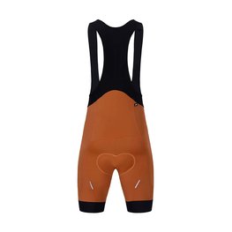 HOLOKOLO Cycling bib shorts - ELITE - brown/black