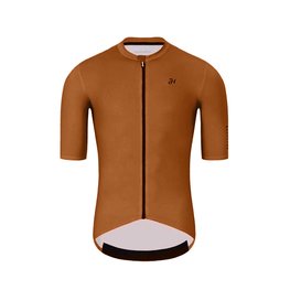 HOLOKOLO Cycling short sleeve jersey and shorts - VICTORIOUS - brown