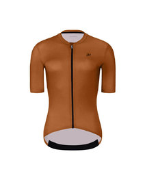 HOLOKOLO Cycling short sleeve jersey and shorts - VICTORIOUS LADY - black/brown