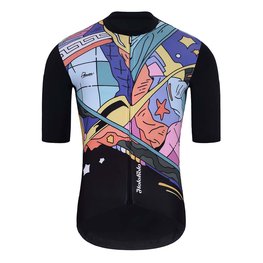 HOLOKOLO Cycling short sleeve jersey - FANTASY ELITE - black/multicolour
