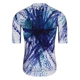 HOLOKOLO Cycling short sleeve jersey - TRACES ELITE - blue/white