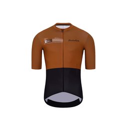 HOLOKOLO Cycling short sleeve jersey and shorts - VIBES - black/brown