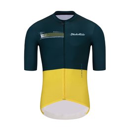 HOLOKOLO Cycling short sleeve jersey - VIBES - green/yellow